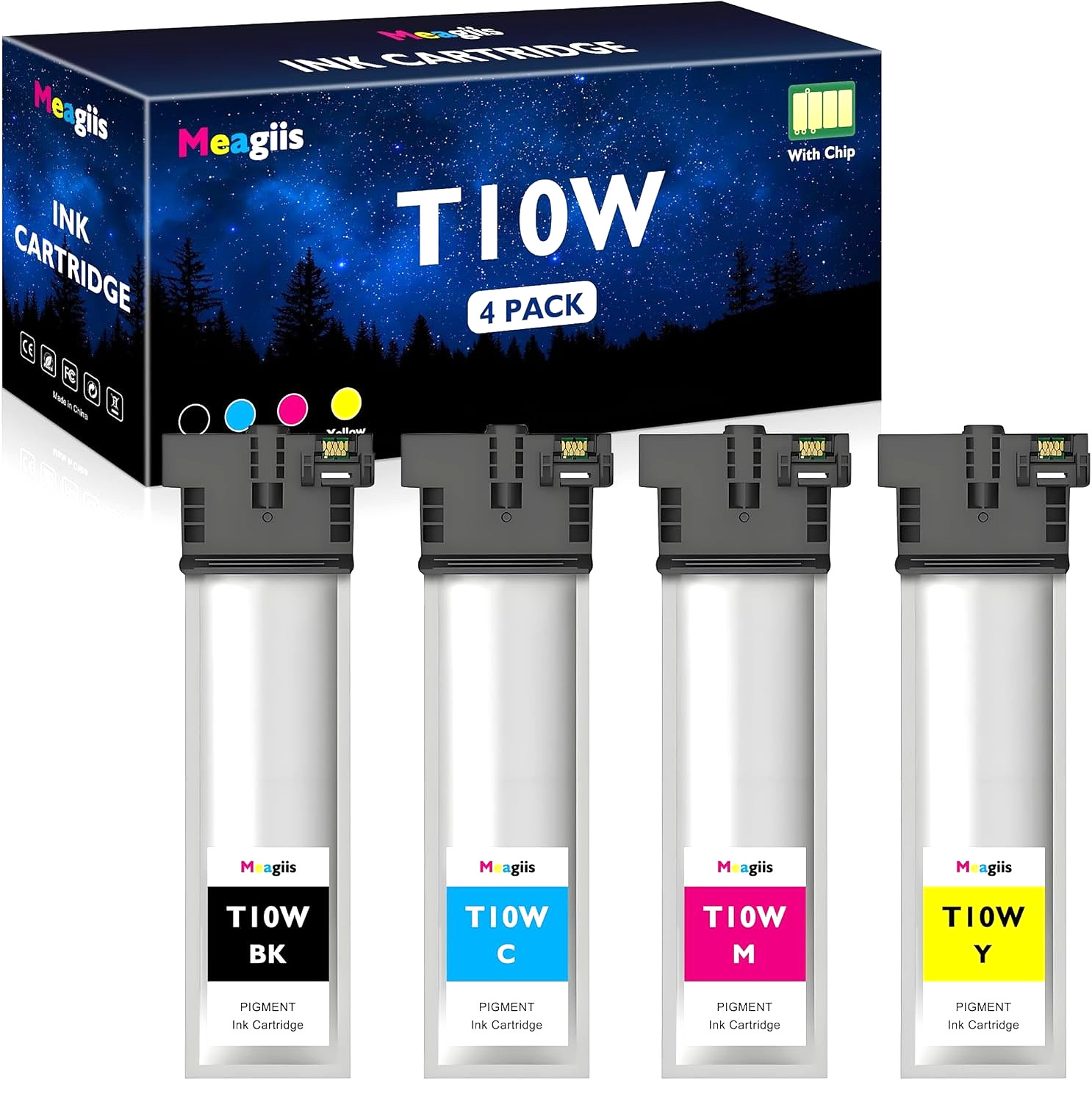 T10W Ink Cartridge for Epson WorkForce Pro WF-C5390 & WF-C5890 Series Printers