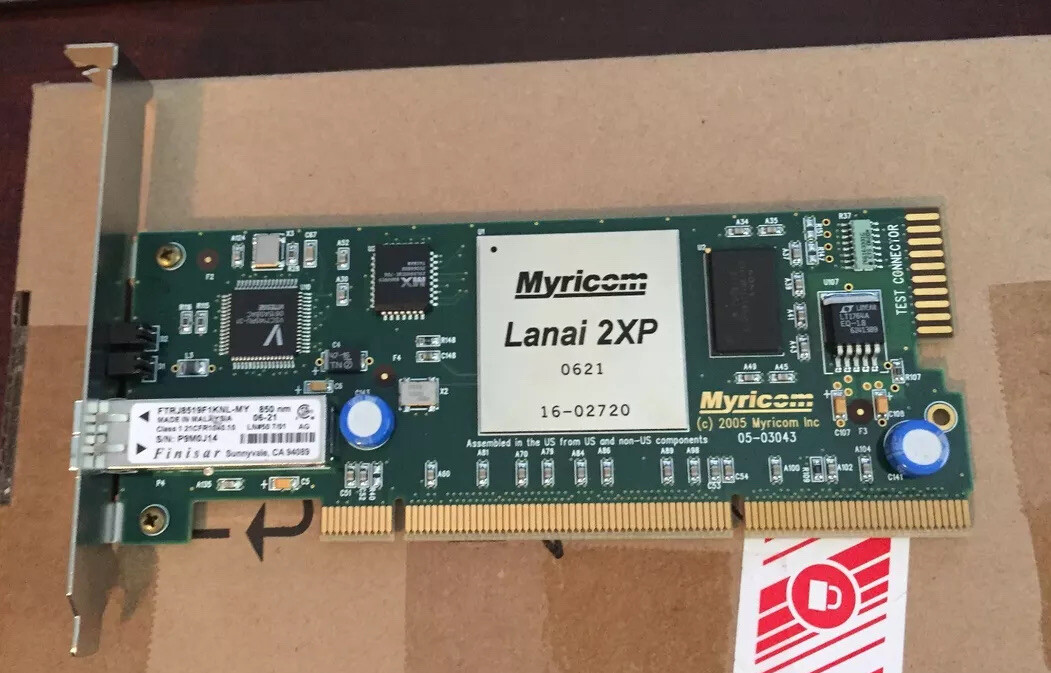 IBM / MYRICOM M3F-PCIXF-2 1 Port 2GB Pci-x FC Network Adapter 40K8753 40K8752