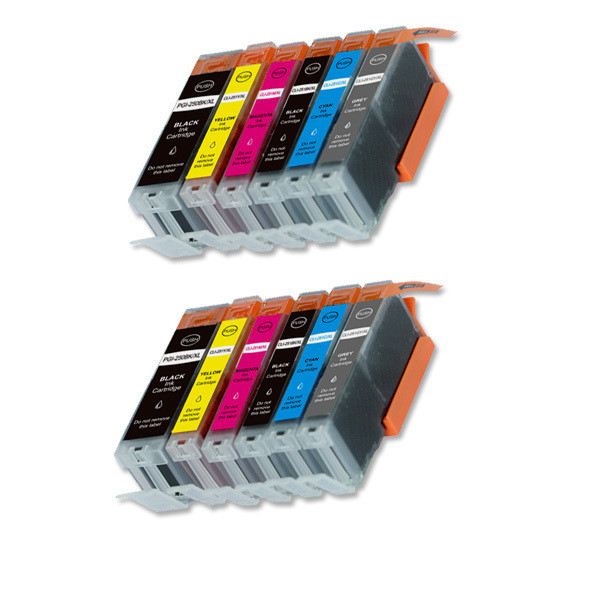 12 PK Ink Jet Set w/ LED chip for Canon PGI-270XL CLI-271XL Pixma TS8020 TS9020