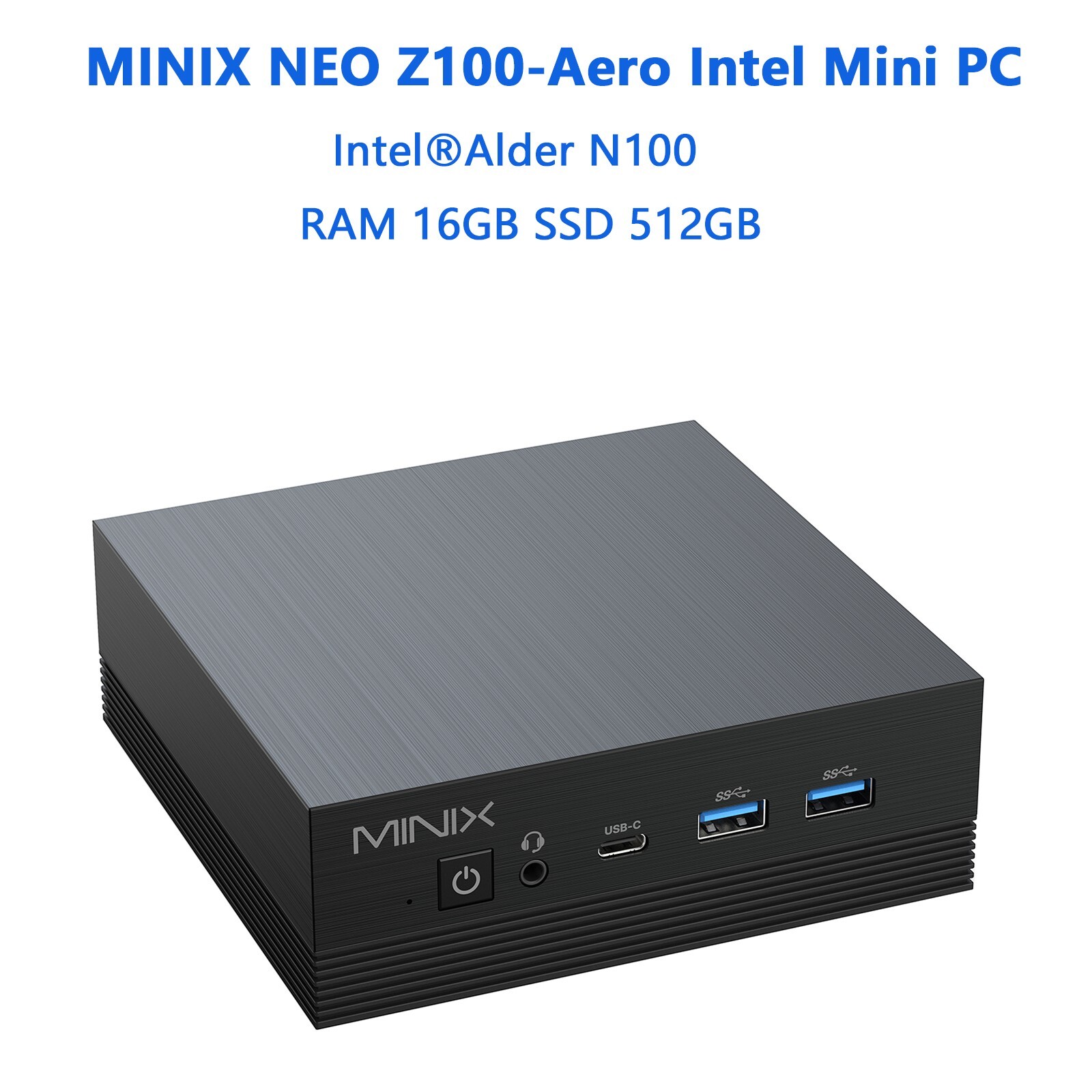 MINIX NEO Z100-Aero Intel N100 mini pc RAM 16GB SSD 512GB Windows 11 pro home pc