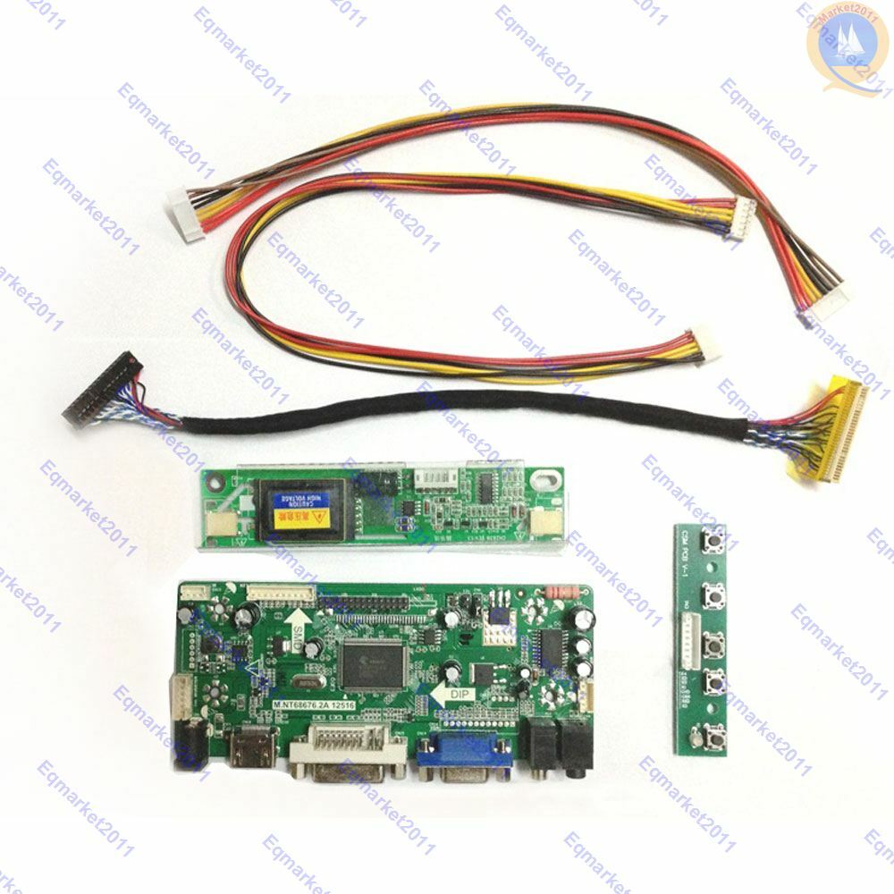 DVI+VGA LCD monitor Controller Board Kit for M156B1-L01 1366X768 panel HD-MI