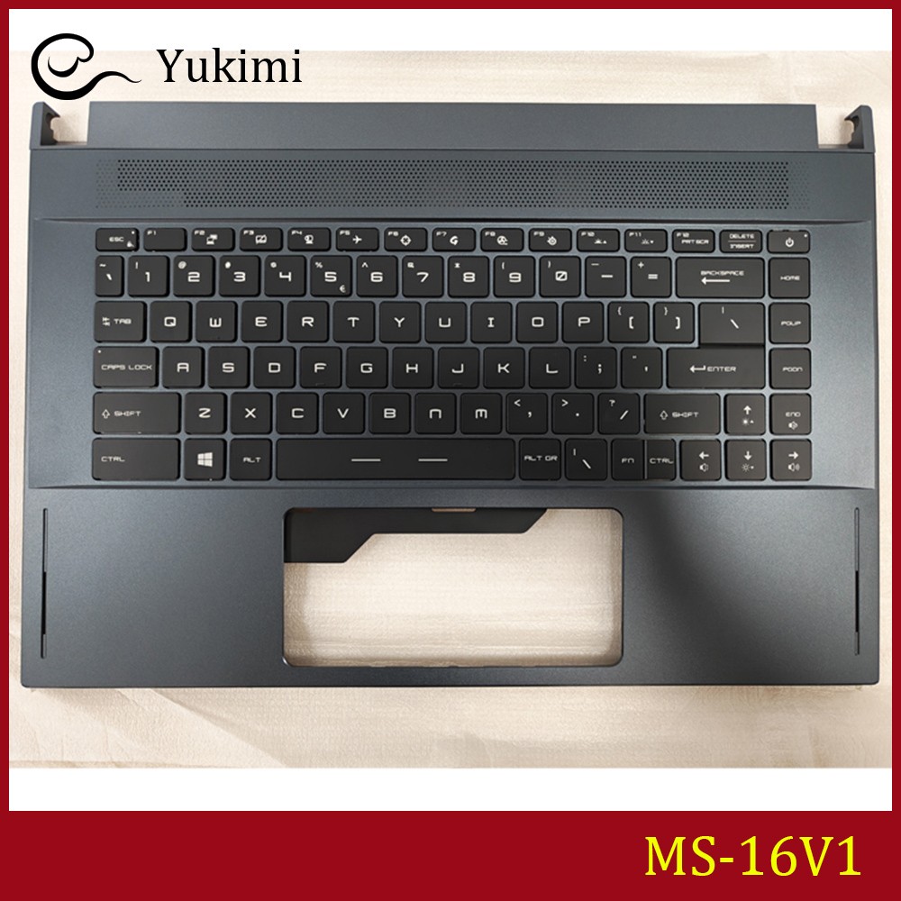 MS-16V1 FOR MSI GS66 P66 WS66 Blue C Shell Cover Upper Palmrest Keyboard