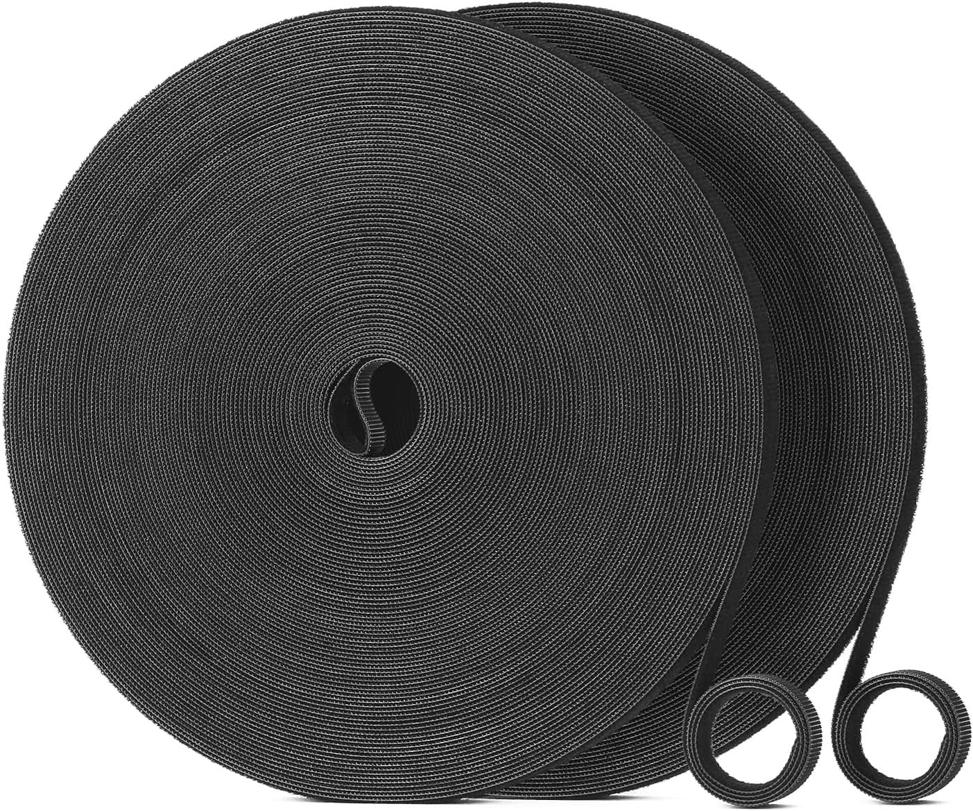 200Ft X 1/2 Inch Reusable Cable Ties - Adjustable Cord Straps Cable Management
