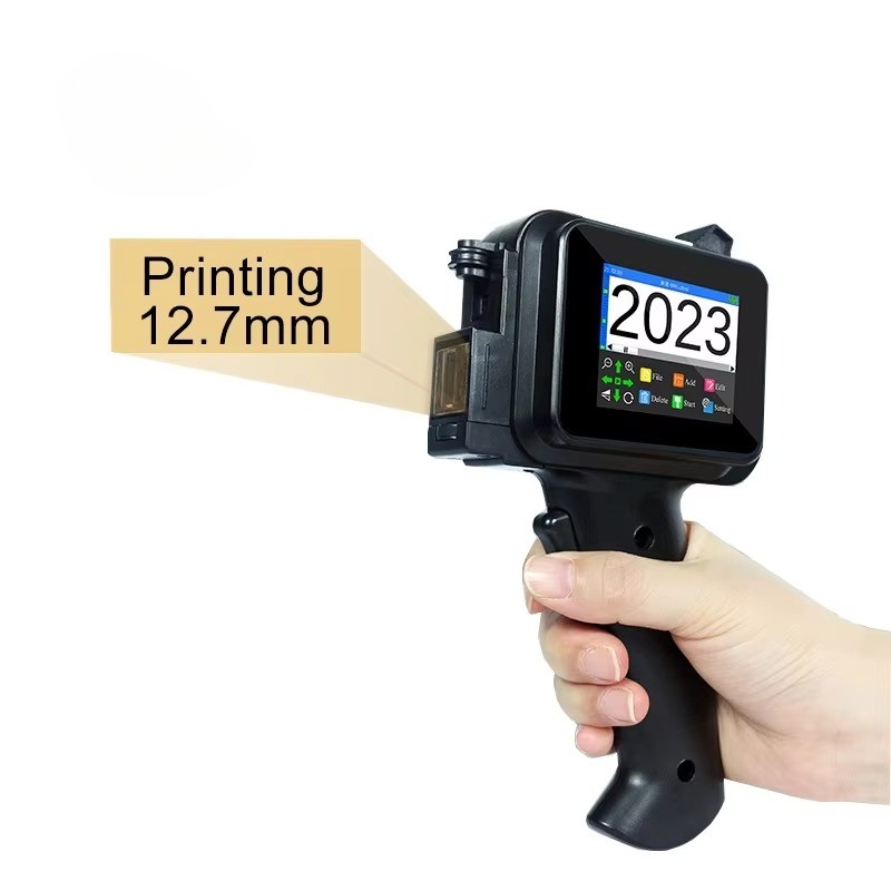 TIJ Handheld Inkjet Printer Portable - Date Coding Machine for Carton Box