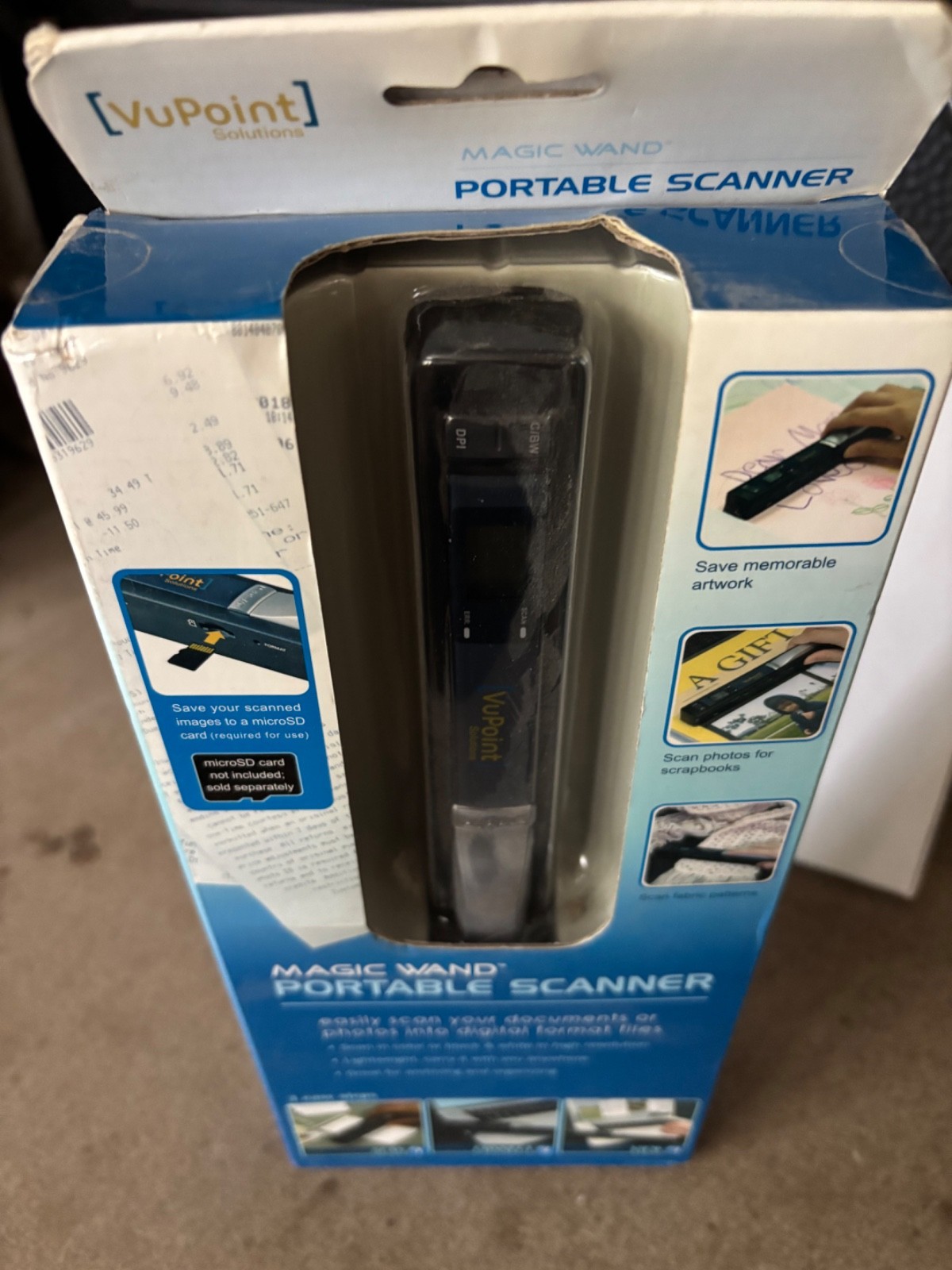 New in Original Box MAGIC WAND PORTABLE SCANNER Scan Color or Black & White