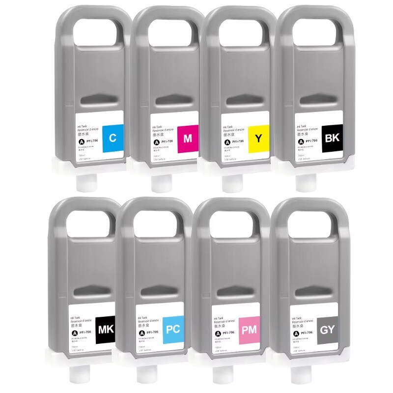 8*700ML PFI-1700 Compatible Ink Cartridge For Canon 4100 2000 4000 4000S 6000S