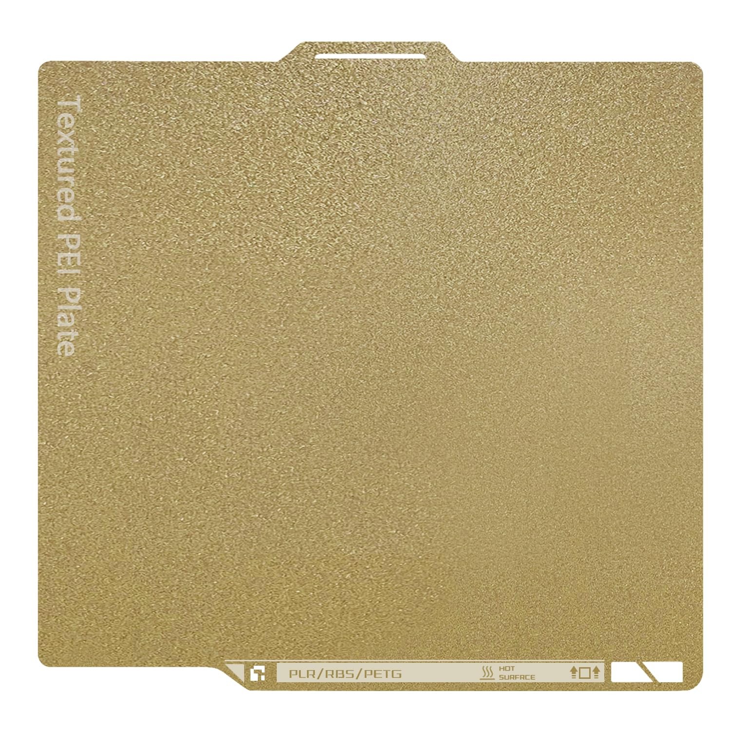 P2S Textured Build Plate with QR Code for P2S/X2D/P1S/P1P/A1/X1C Gold-QR