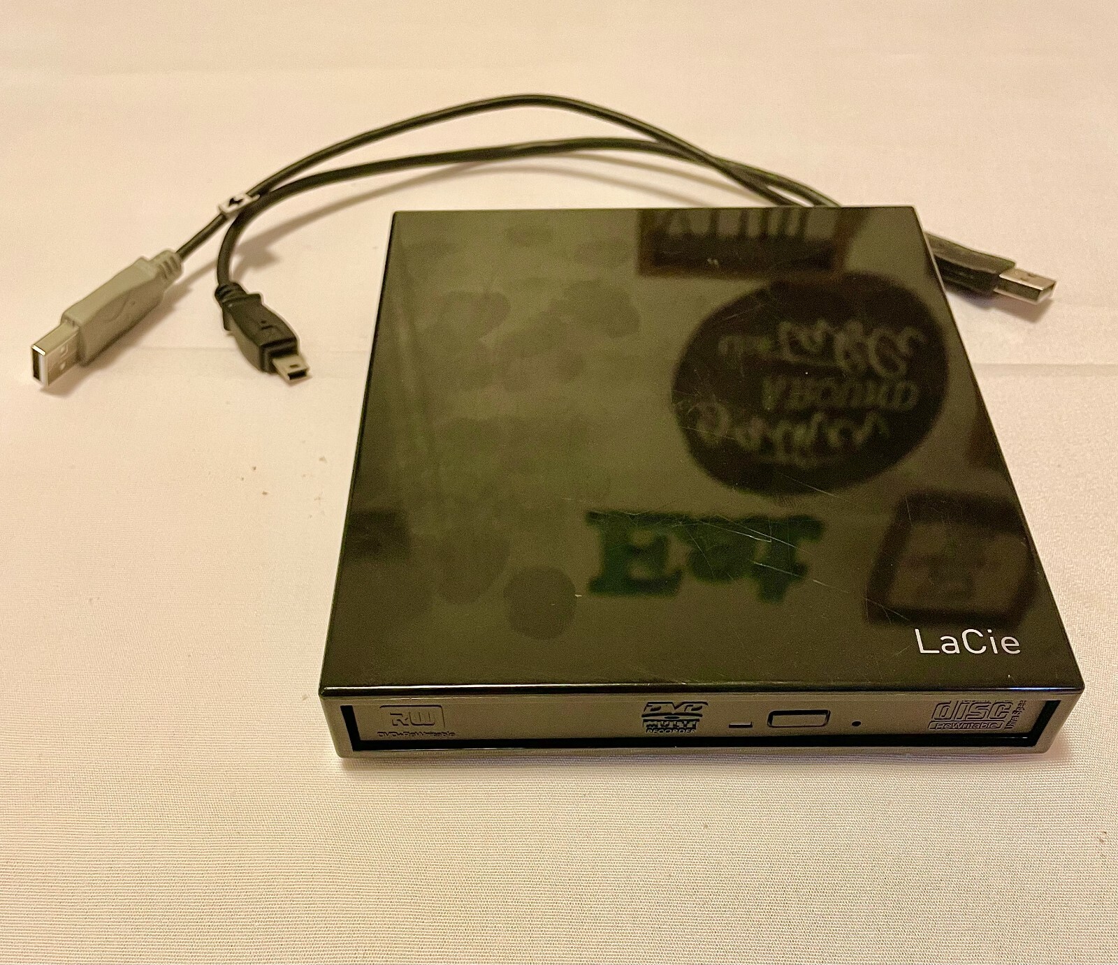 LaCie PSC2 USB 2.0 8x Portable DVD+-RW Drive Design by Sam Hecht