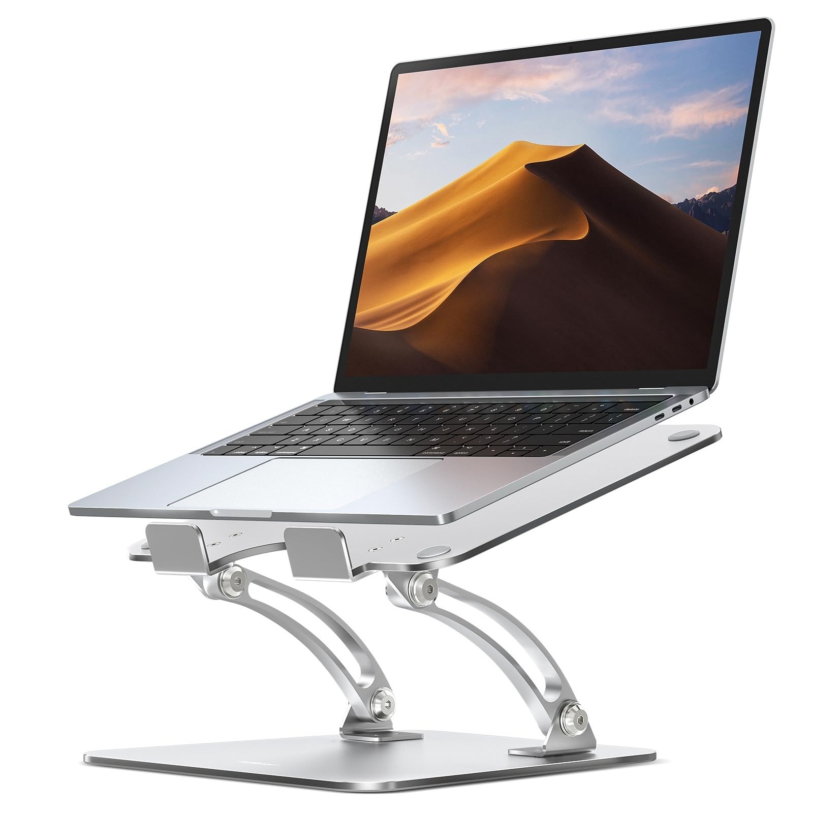 Nulaxy Laptop Stand for Desk, Adjustable Foldable Computer Riser, Ergonomic