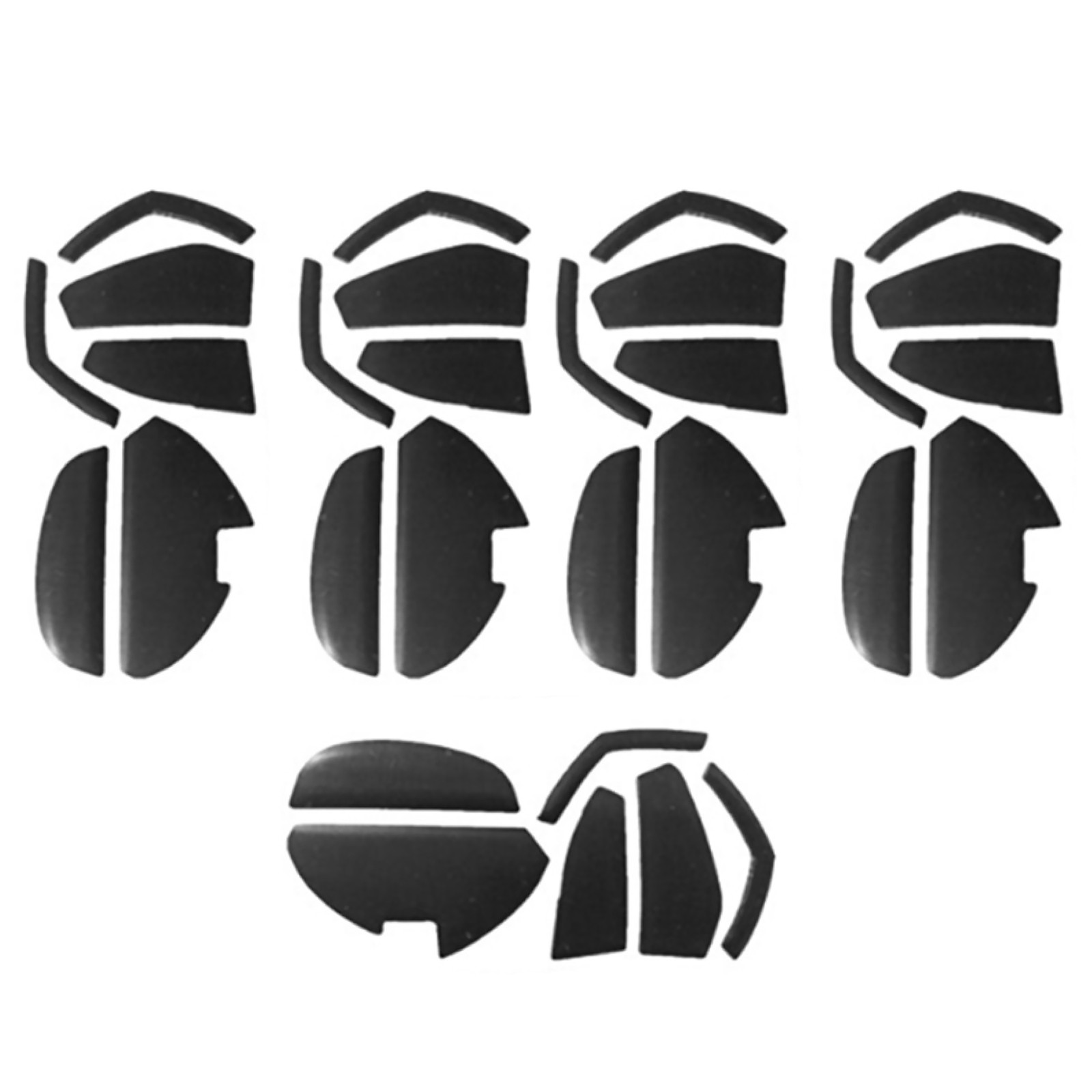 1/2/5 Pcs TPFE Mouse Skate Mouse Feet For Logitech G602 Mouse Glides Thickness j