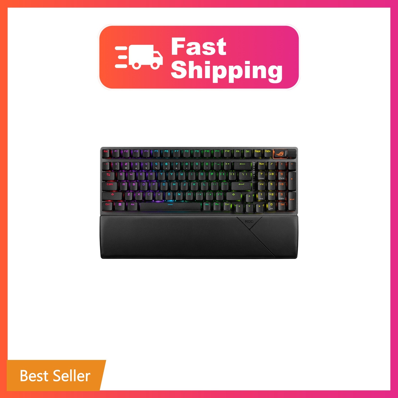 ASUS ROG Strix Scope II 96 Wireless Mechanical Gaming Keyboard – 96% Full-Siz...