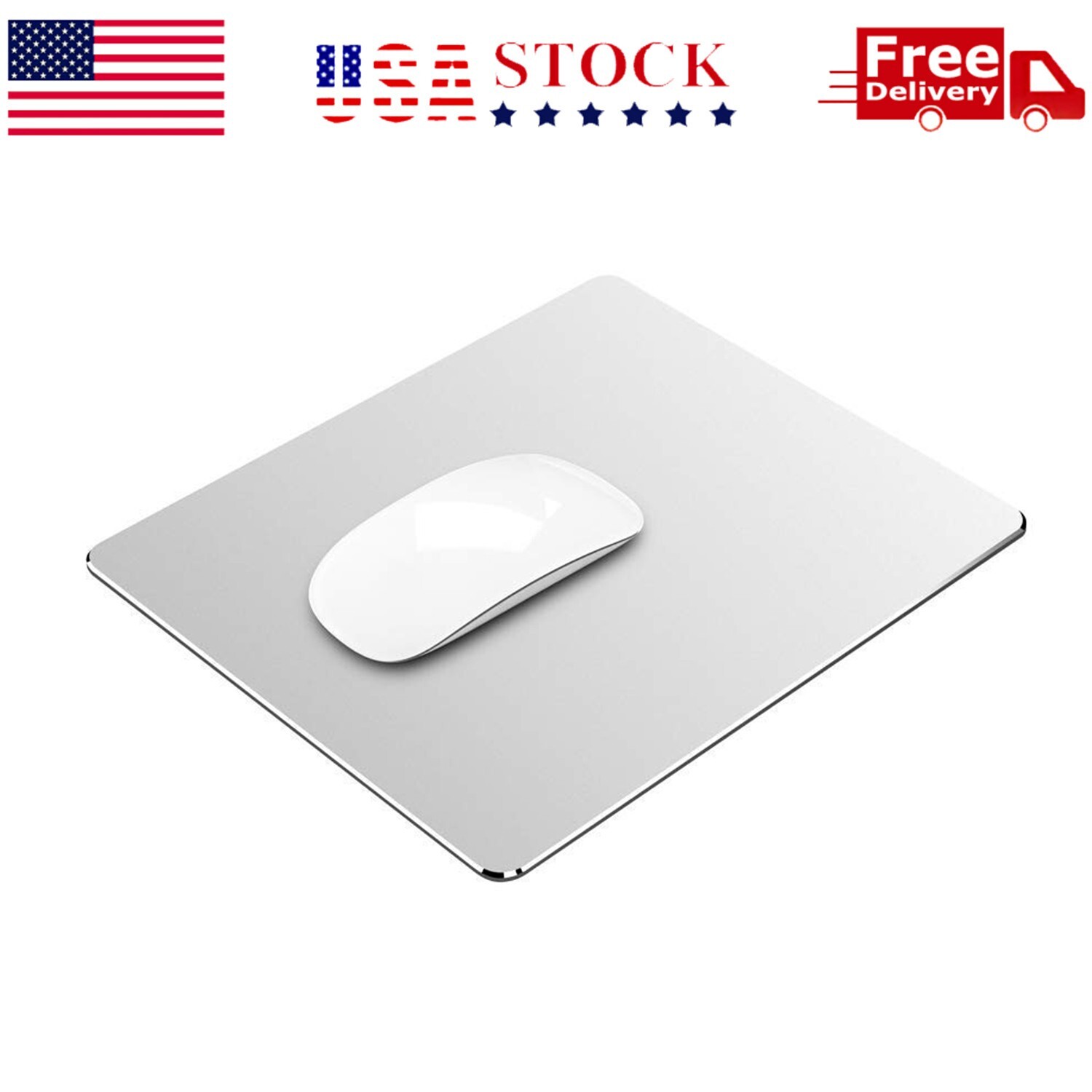 Aluminum Metal Mouse Pad Mat Smooth Magic Ultra Thin Double Side Mouse Mat