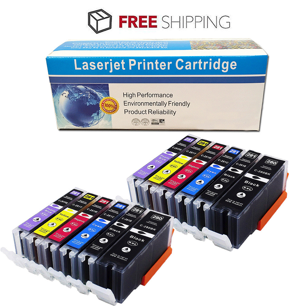 12 PK Printer Ink Compatible for Canon PGI-280 CLI-281 TS8220 TS9100 TS9120