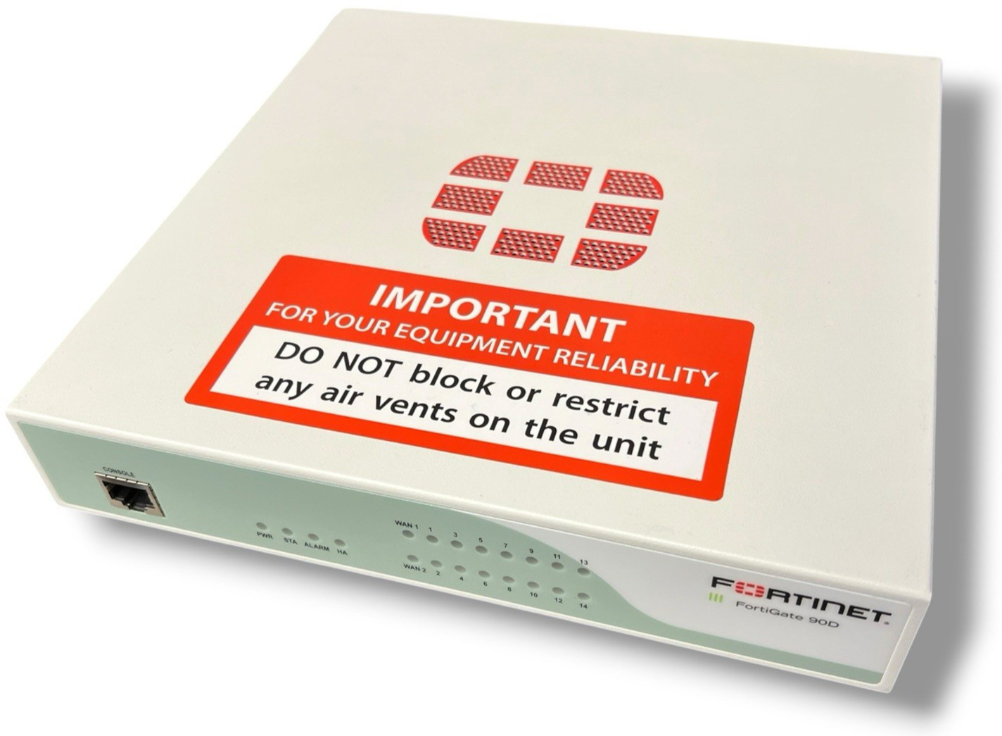 Fortinet FortiGate Network Security Appliance FG-90D - RESET + NO AC ADAPTER
