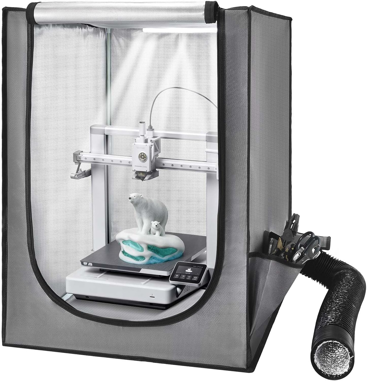 3D Printer Enclosure with Ventilation, Dustproof Waterproof Oxford Cloth Resin 3