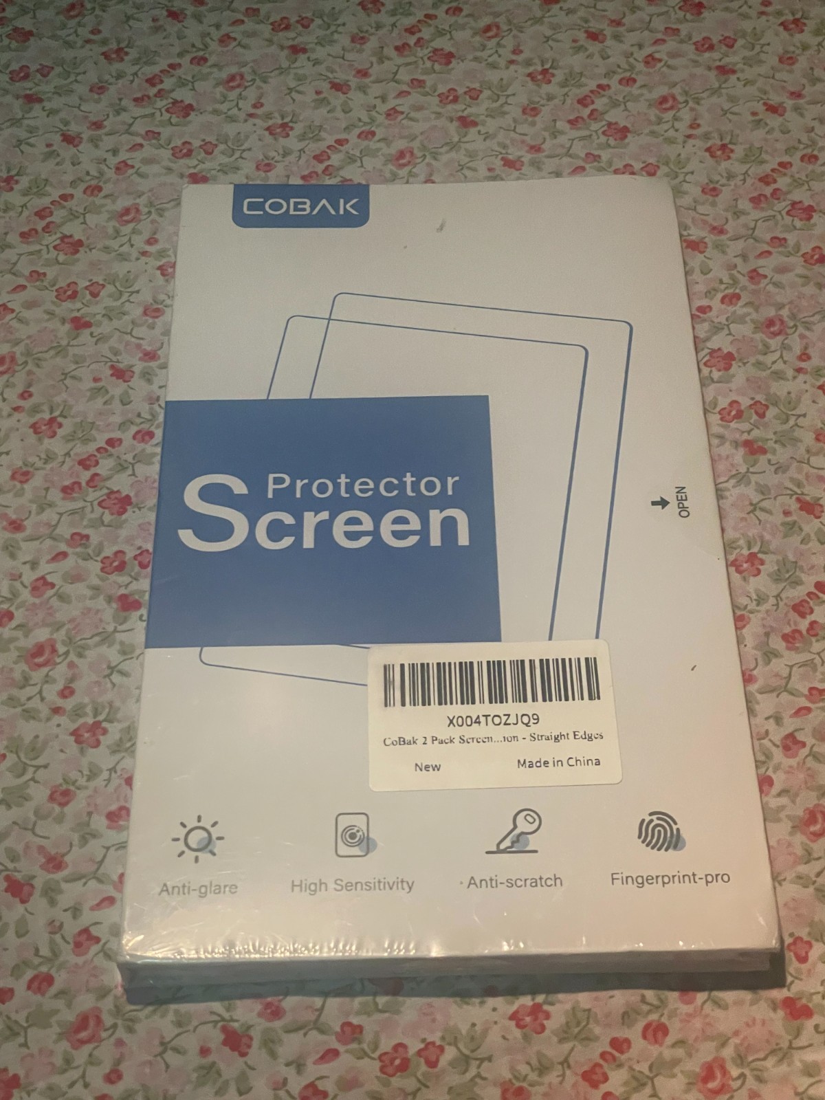 CoBak 2-Pack Screen Protector for Tablet E-Reader Straight Edges NEW