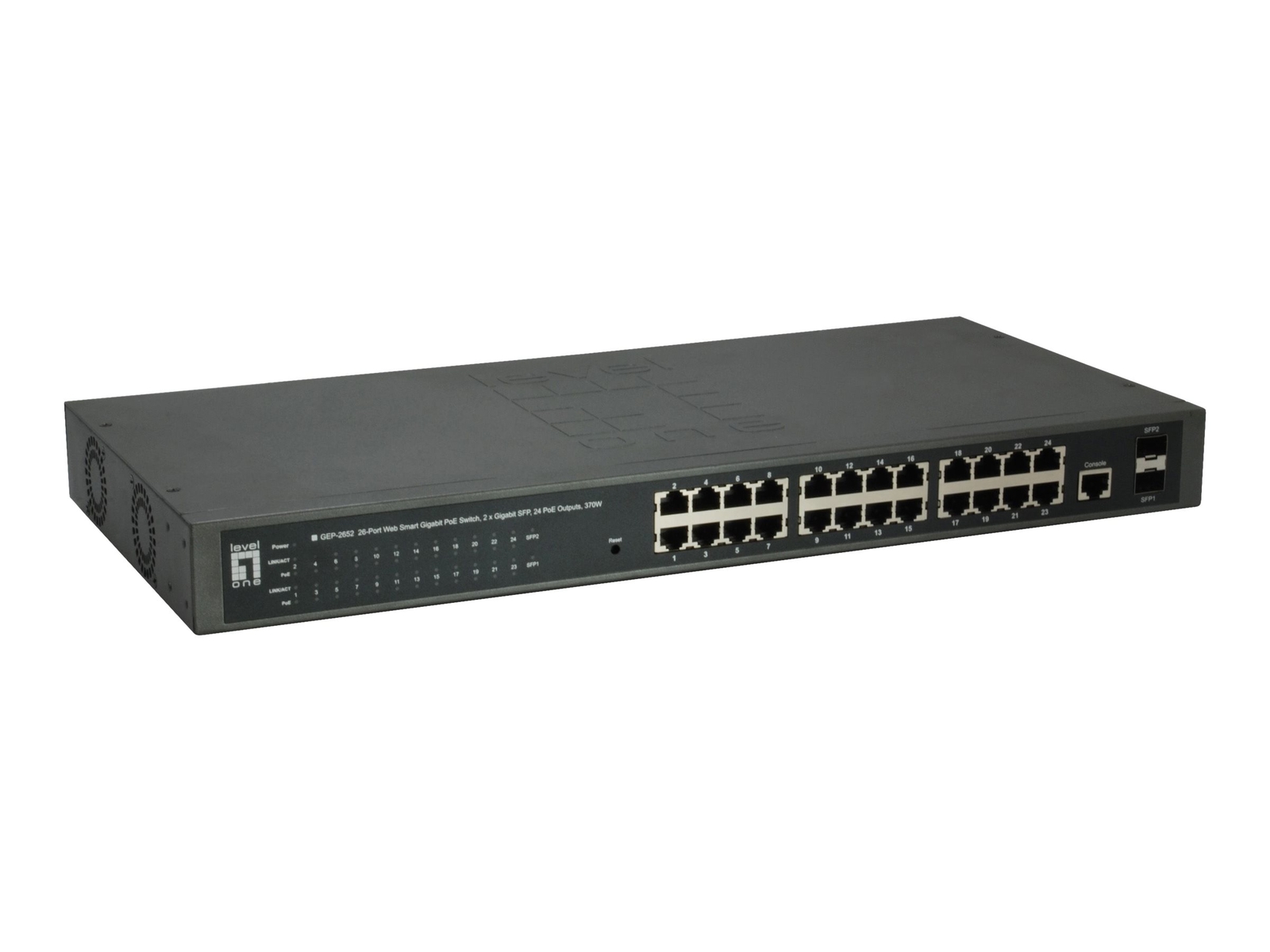 LevelOne GEP-2652 Switch Smart 24 x 10/100/1000 (PoE+) ~D~