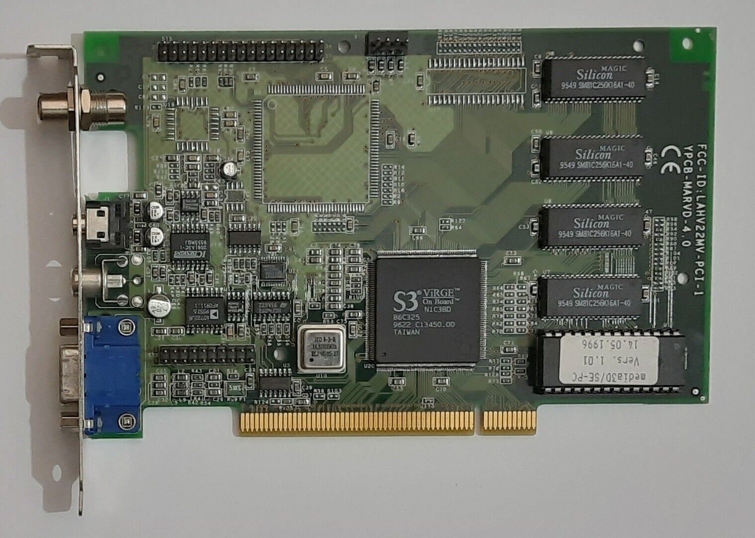 miro media 3D/SE-PC PCI Graphics Card (S3 ViRGE, 86C325, 2MB, Retro, 1996)