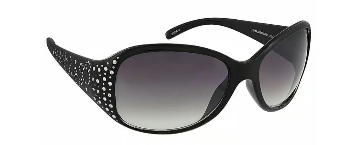 NEW  Disney Parks Mickey Mouse Icon Ears Rhinestones Adult Sunglasses - Black