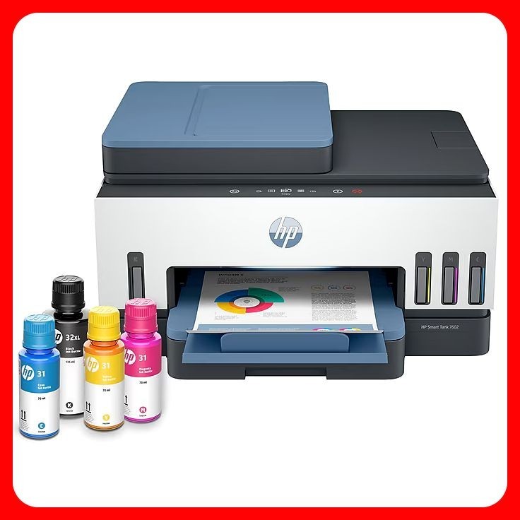 HP Smart Tank 7602 Wireless All-in-One Ink Tank Printer 28B98A Duplex Fax Scan C