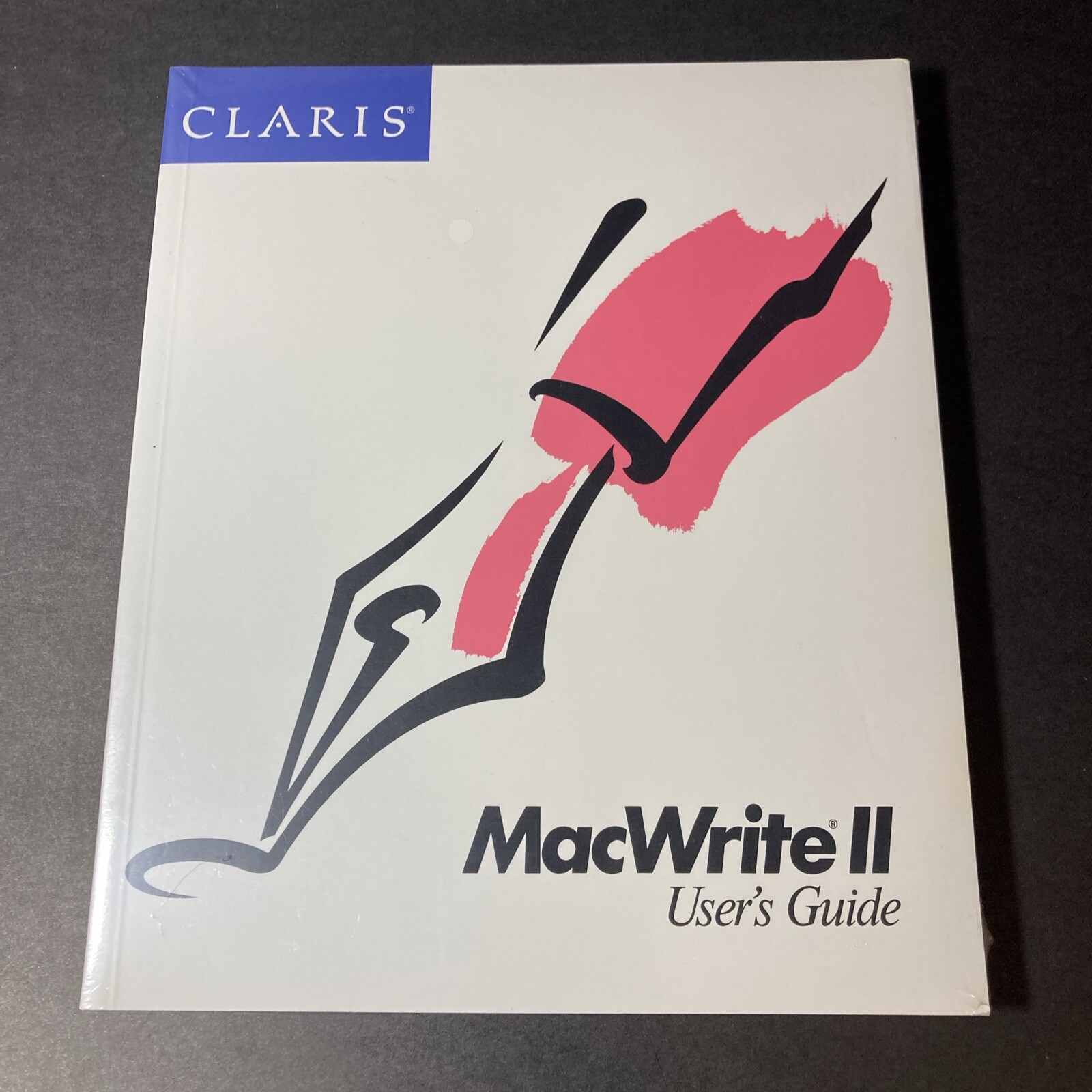 Vintage 19898 Apple Macintosh Claris MacWrite II User's Guide - New/Sealed
