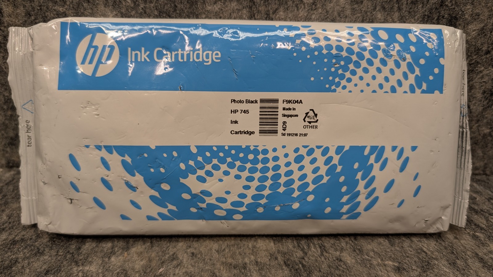 Genuine HP 745 Photo Black 300ml Ink Cartridge F9K04A Designjet Z2600 Z5600