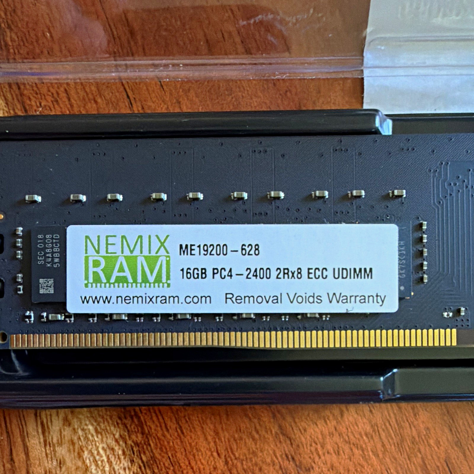 NEMIX RAM 16GB DDR4 SDRAM PC4-2400 ECC UDIMM 288-Pin ME19200-628
