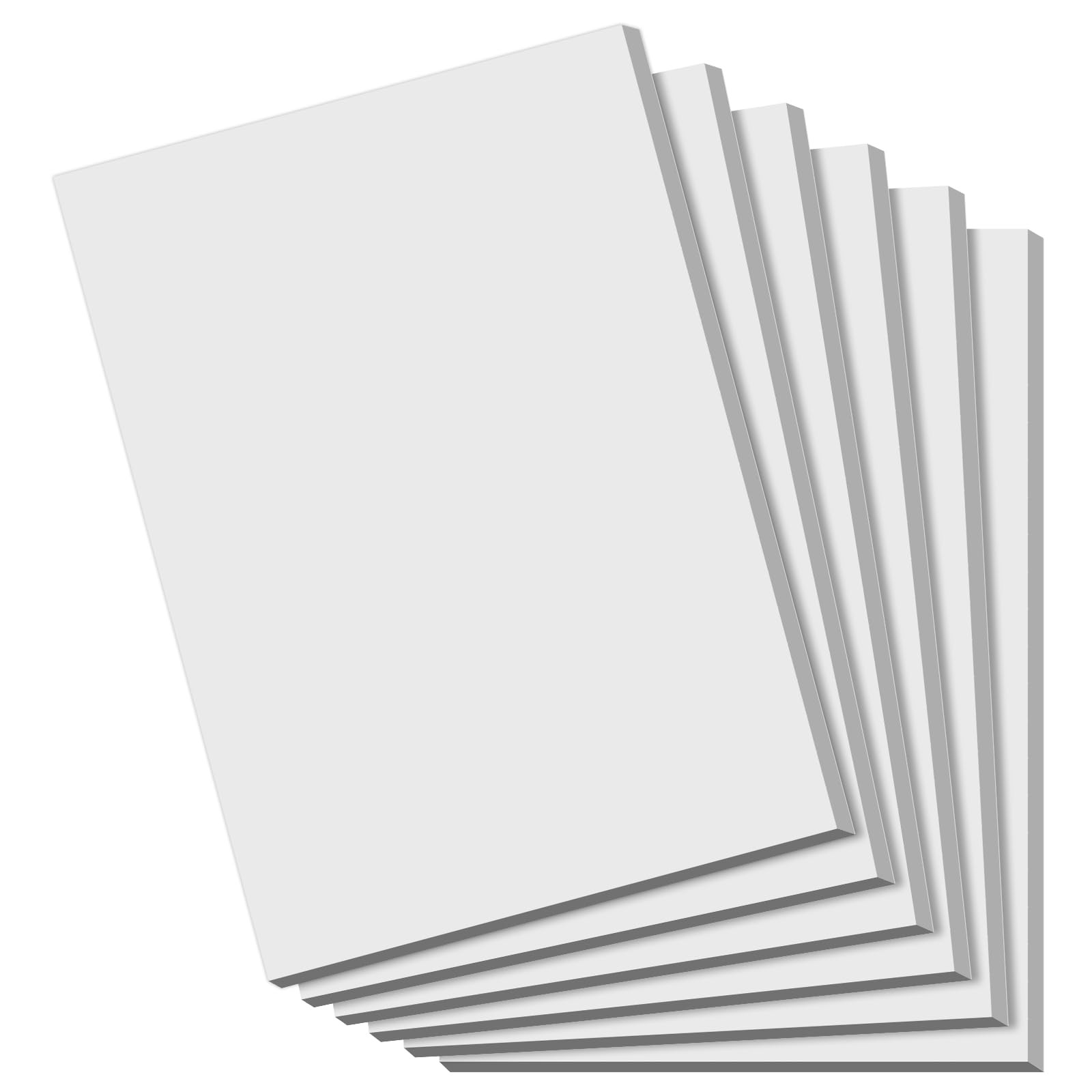 Notepads 4x6 - Blank Memo Pads - 50 Sheets per Notepad - 4x6, White- 6 Pack 