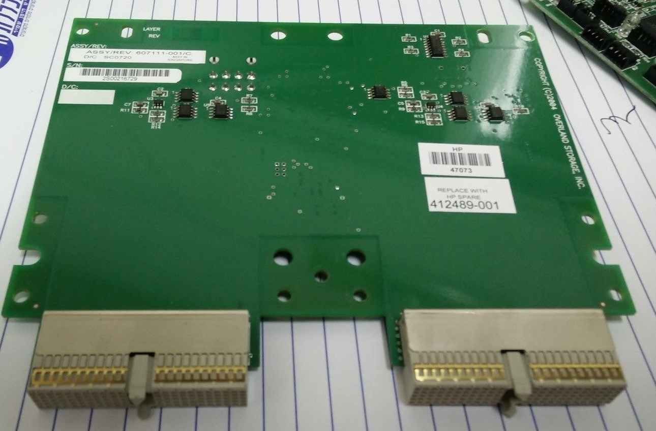 HP StorageWorks MSL6000 412489-001 Serial Drive Interface Backplane Module