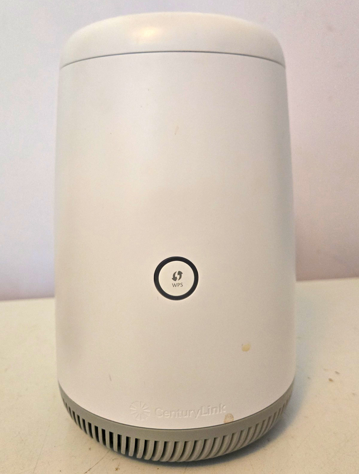 CenturyLink C4000BZ Wireless Router WPS Button Cylinder White/Gray Plastic