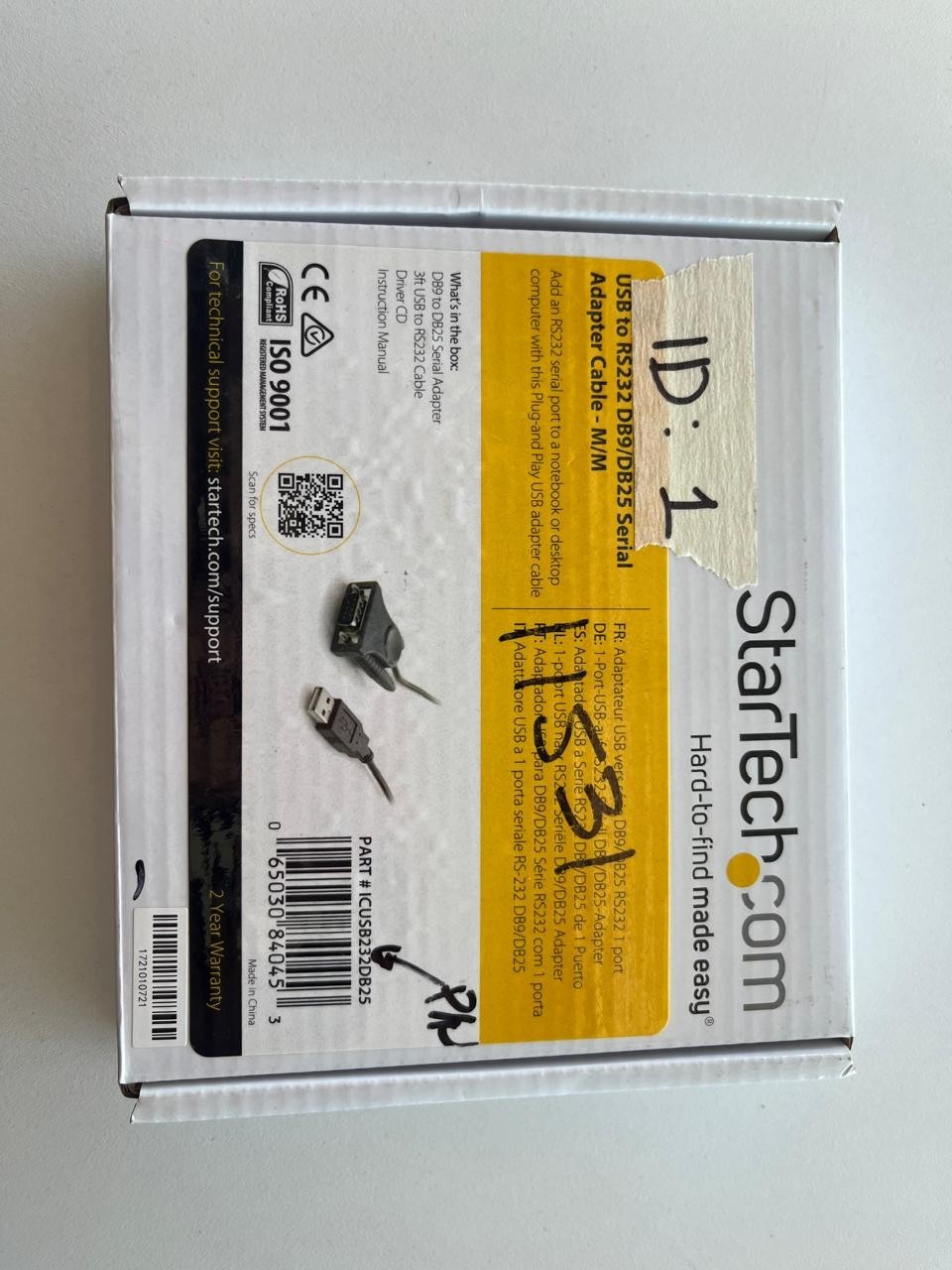 Kit completo de cable adaptador StarTech ICUSB232DB25