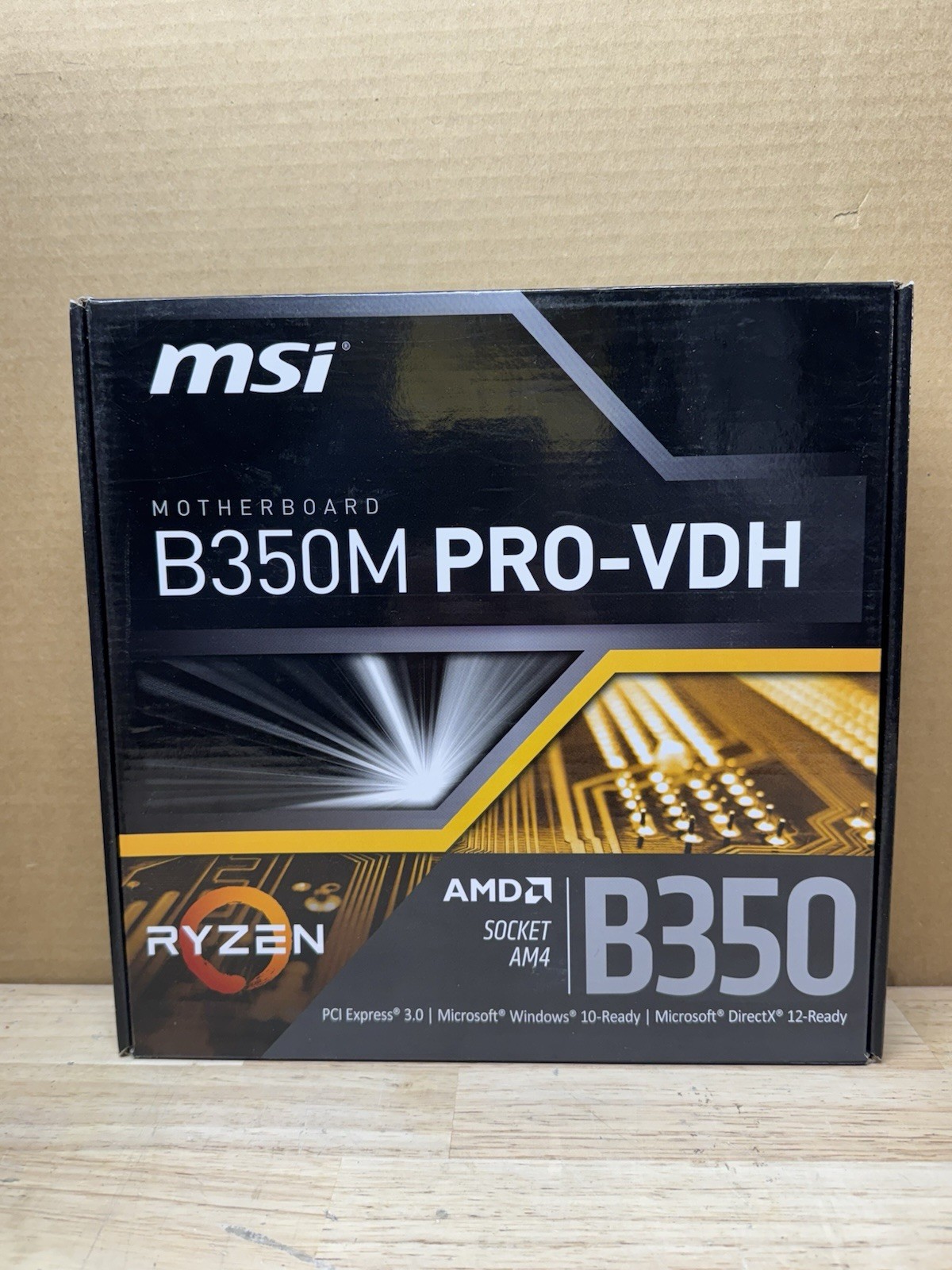 ✅ NEW MSI B350M Pro-VDH AM4 Micro-ATX Motherboard Ryzen DDR4 M.2 PCIe USB3.1
