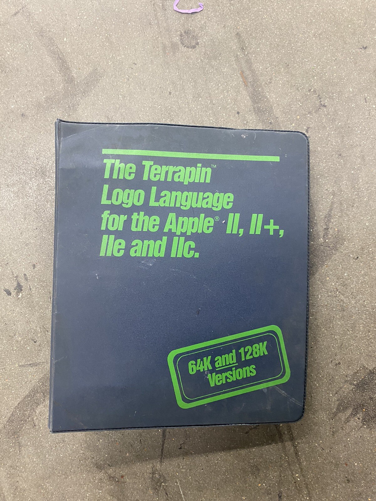 The Terrapin Logo Language Manual for the Apple II  1982 Ring Binder