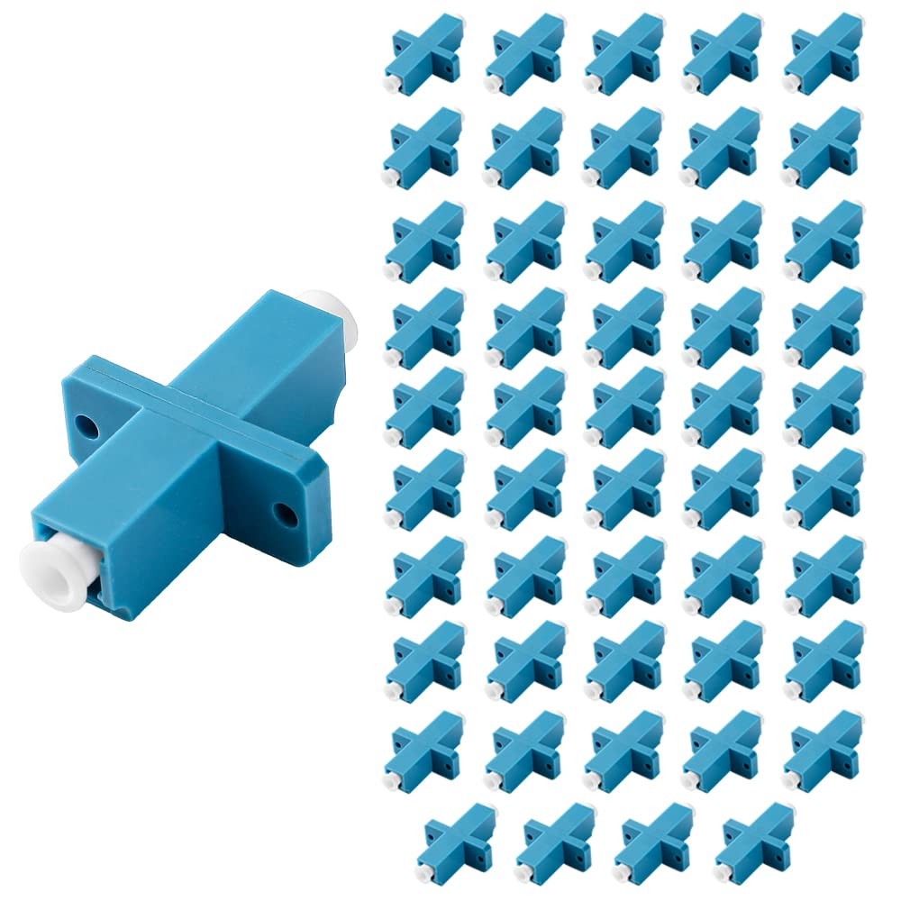 LCUPC Simplex Fiber Optical Adapter Cable Connector Wing Bracket 50 PCS