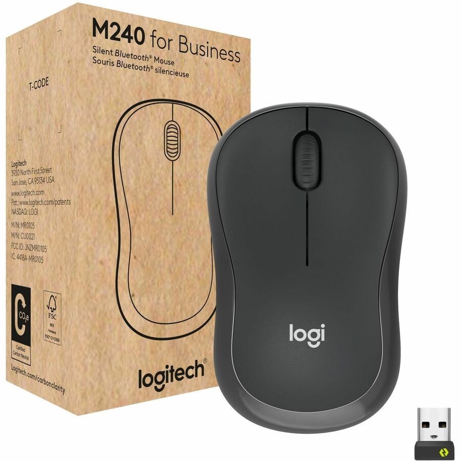 Logitech M240 for Business Silent Wireless Mouse 910-007181