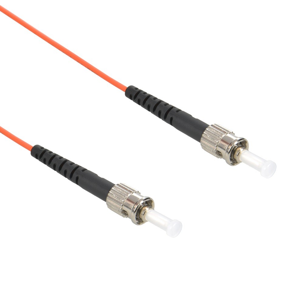 10 Pack of 1m ST/UPC-ST/UPC OM1 Multimode Simplex LSZH 2.0mm Fiber Optic Patch C