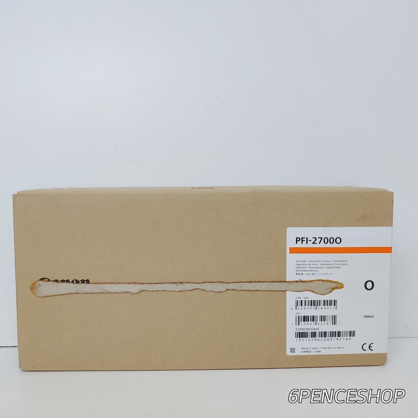 *Imperfect Box* Canon PFI-2700O Orange Ink Tank 5294C001AA