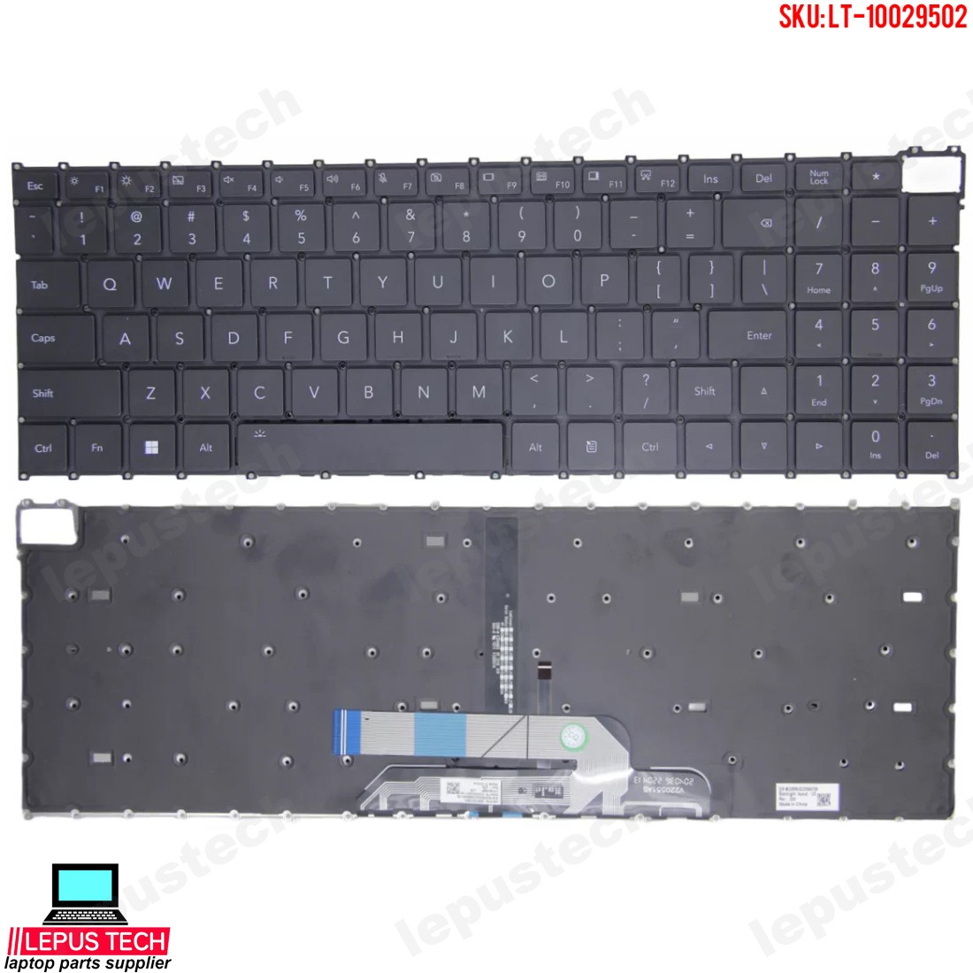 Honor MagicBook pro 16 DRA-54, DRA-72 backlit US keyboard black