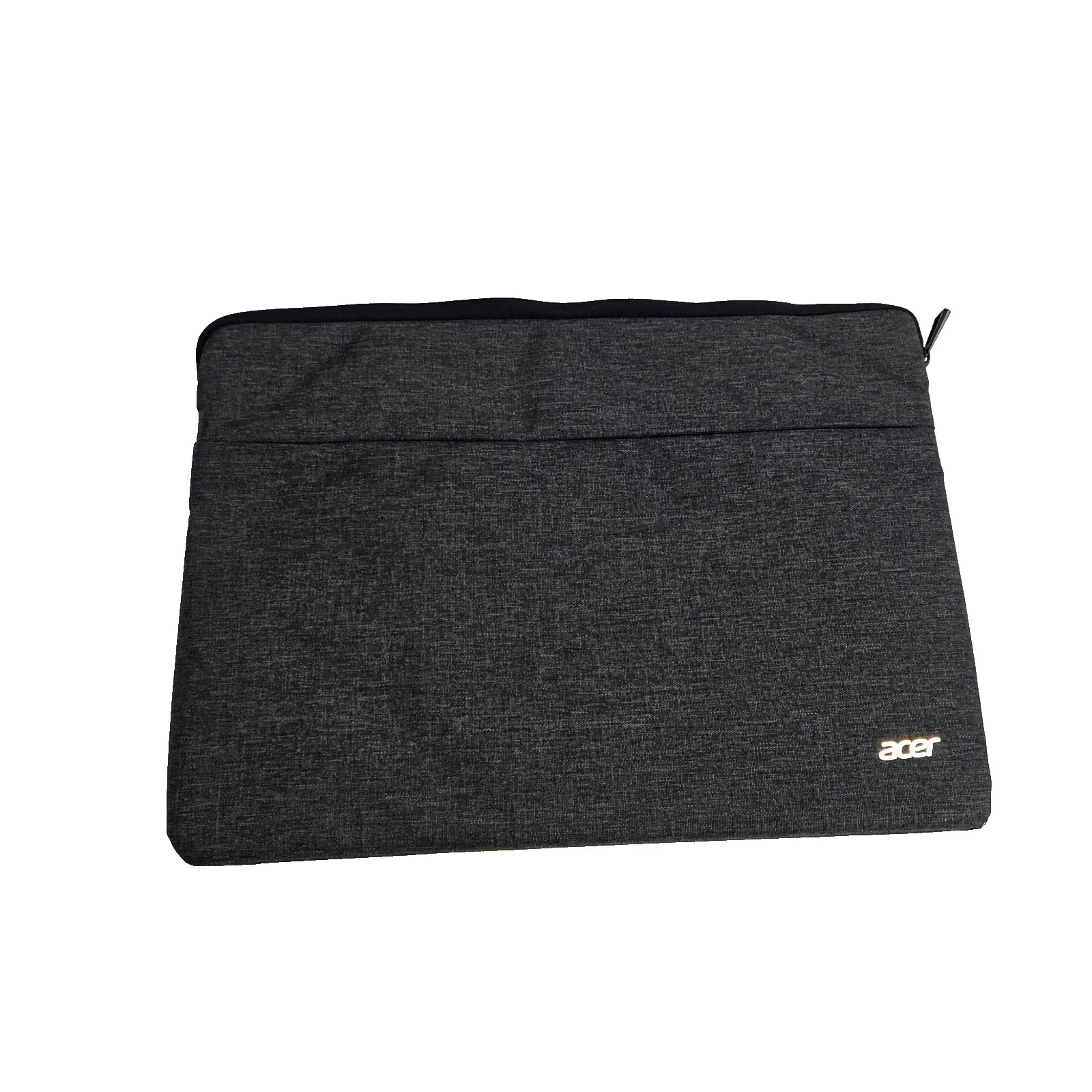 New ACER Padded PROTECTIVE LAPTOP SLEEVE CASE FOR 15.6" COMPUTER Front Zip Gray