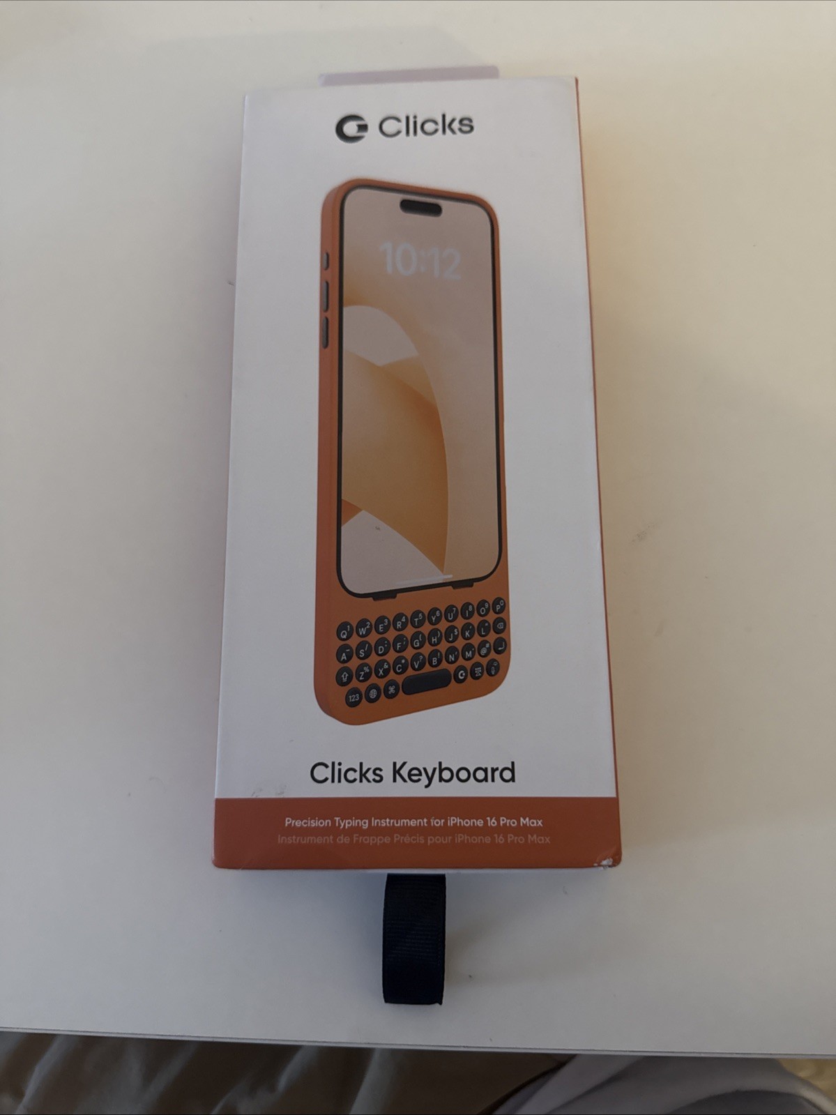 Clicks Creator Keyboard Compatible with Apple iPhone 16 Pro Max Spice Orange