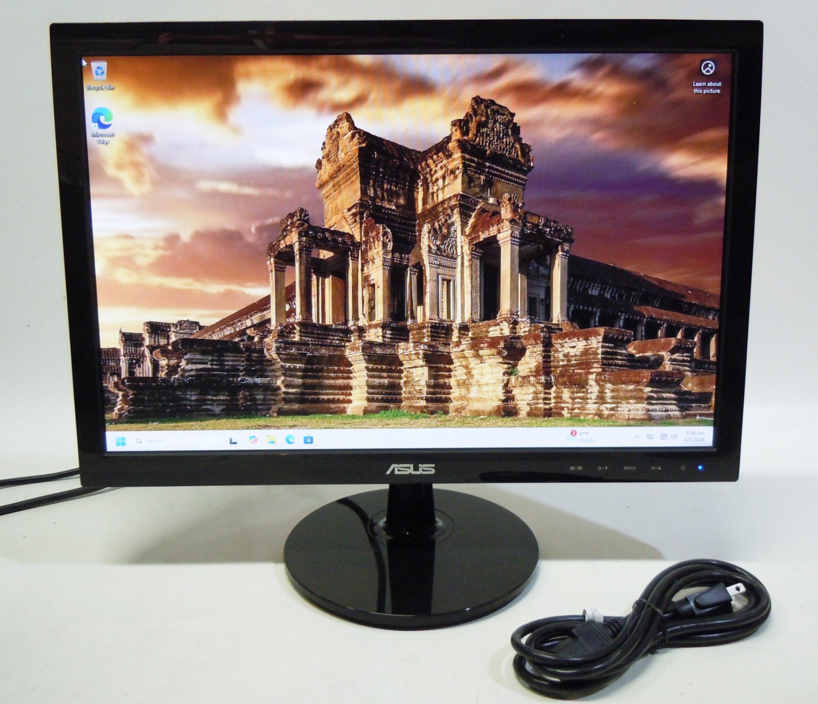 ASUS VS198D-P 19" LCD Widescreen Monitor LED Backlit VGA SHIPS *SAME* DAY