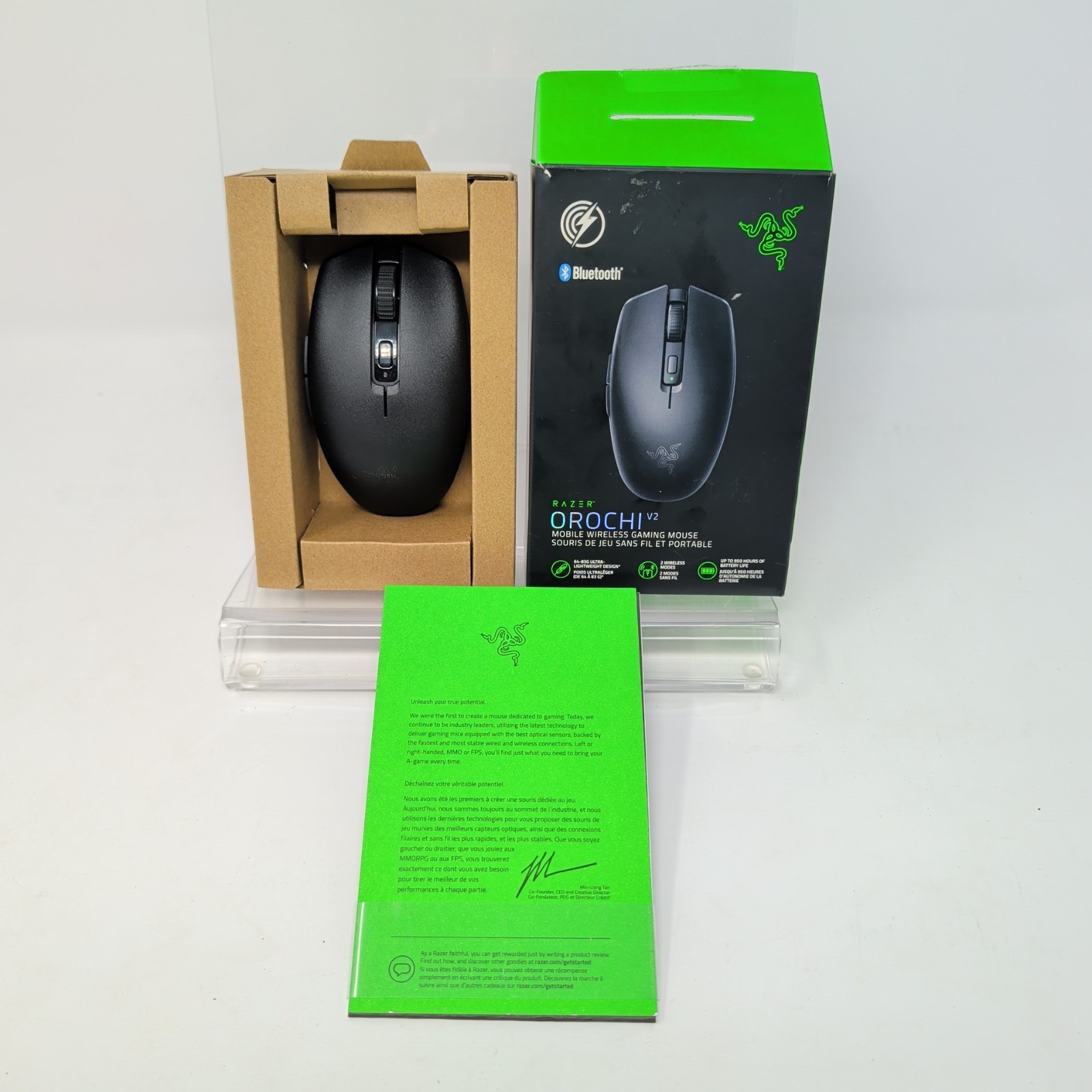 Open Box, Razer Orochi V2 Wireless Optical Gaming Mouse - Black