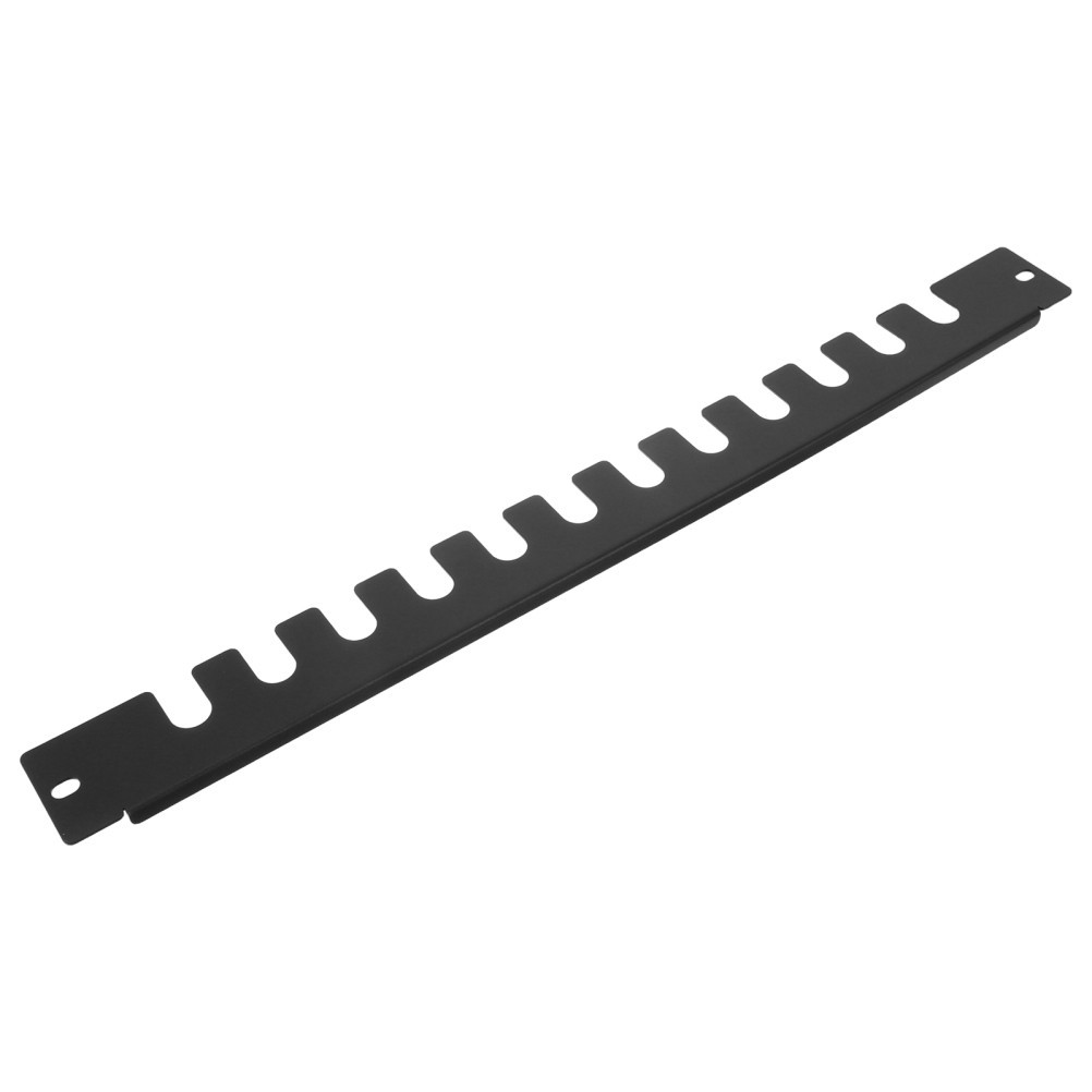 3pcs Single-Sided Fishbone Cable Manager, 19” Cold Rolled Steel Panel