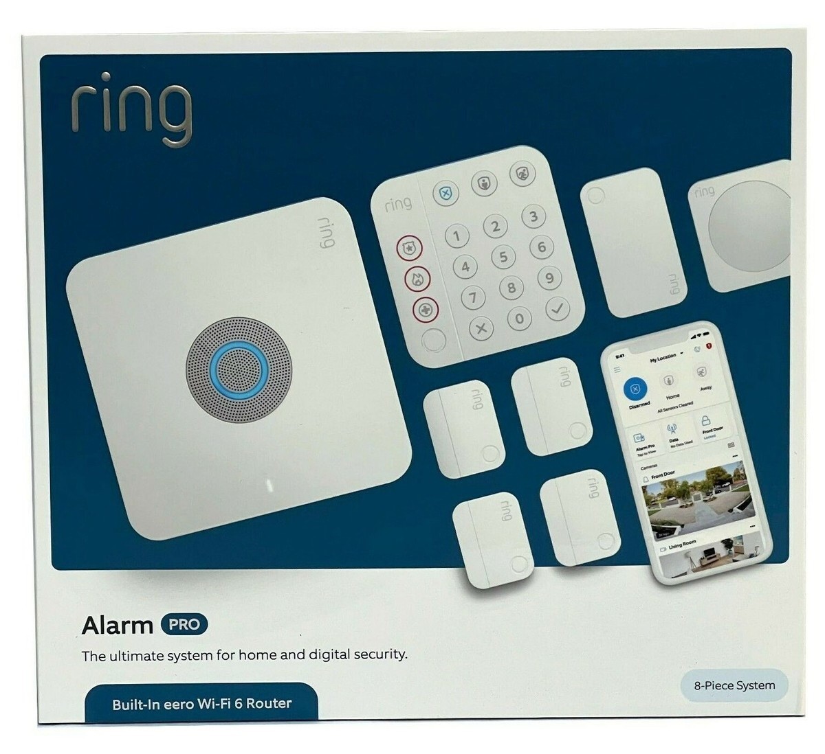 NEW Ring Alarm Pro 8-Piece Security Kit Home Security System - Wi-Fi 6