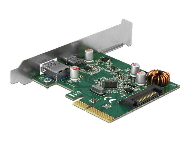 Delock PCI Express Card to 1 x External USB Type-C Female + 1 Type-A 90299