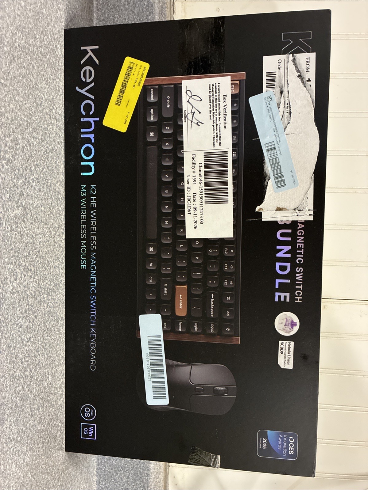 Keychron K2 HE Wireless Magnetic Keyboard & M3 Wireless Mouse Combo