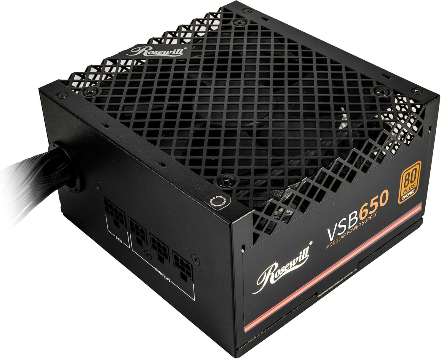 VSB 650W 80+ Bronze, ATX 3.0 & 3.1 Compatible, Semi-Modular Power Supply, Pcie 5