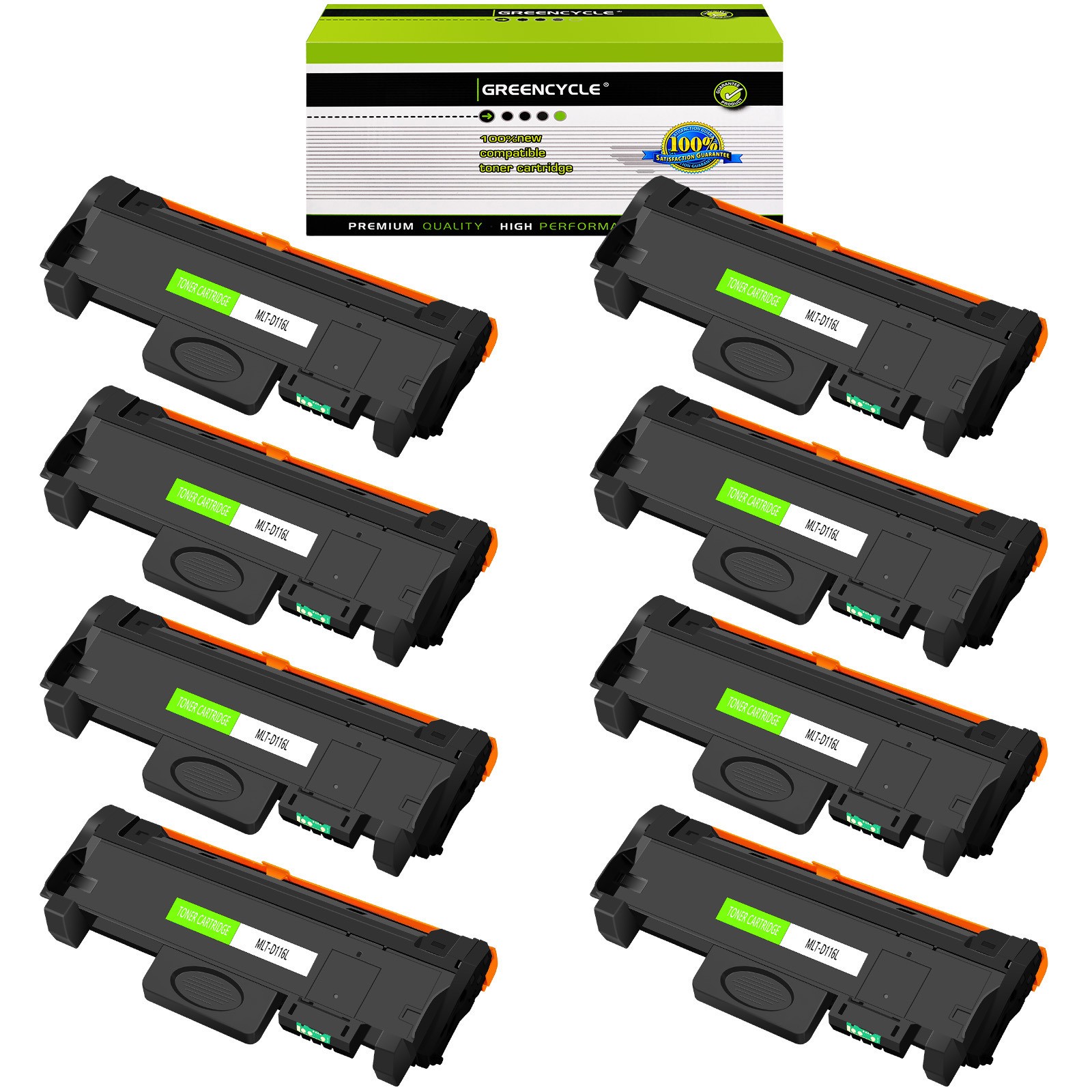 8PK MLT-D116L Toner Cartridge Compatible with SAMSUNG SL-M2626 M2675 M2675FN M28
