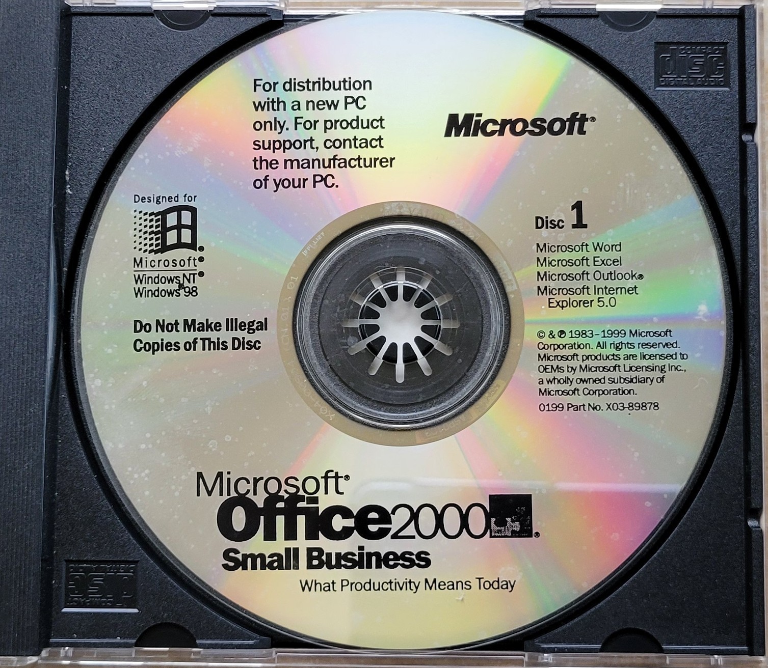 Vintage - Microsoft Office 2000 Small Business, 1999