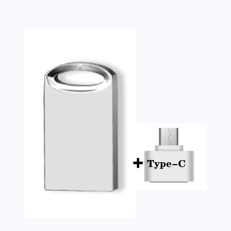 Mini T1 2.0 Flash Drive Waterproof USB Pen Drive 4/8/16/32/64/128 GB Type-C